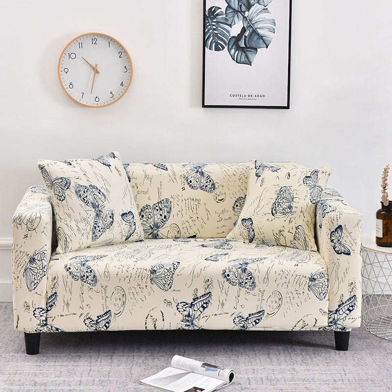 Stretch Elastic Floral Printed Sofa Covers For Living Room