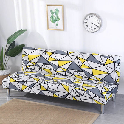 Stretch Folding Sofa Bed Cover Without Armrest