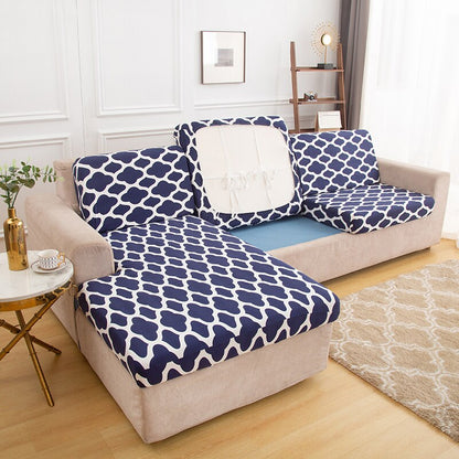 Stretch Cushion Covers Printed Sofa Seat Cover