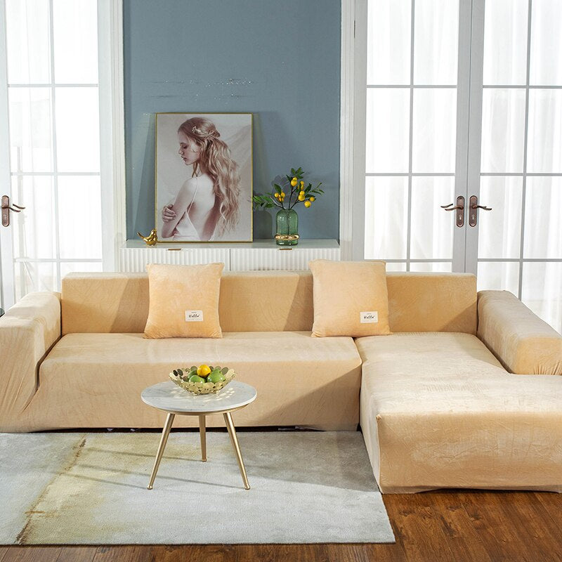 Velvet Elastic Sofa Covers For Living Room