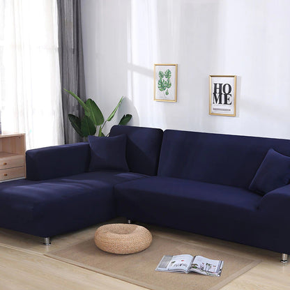 L-Style Plain Color Elastic Stretch Sofa Covers