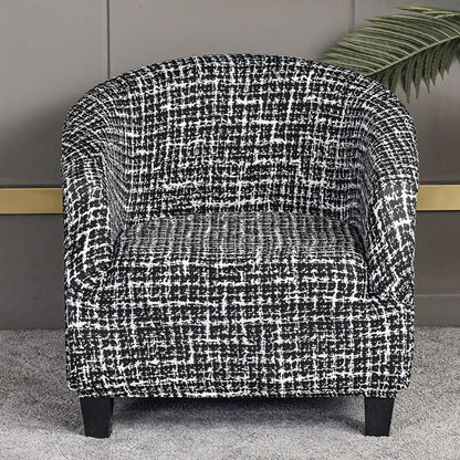 Printed Stretch Club Chair Slipcover Sofa Cover