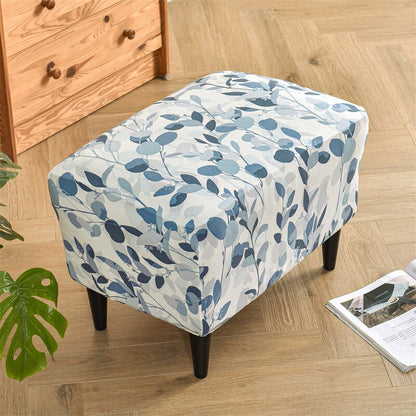 Soft Printed Footstool Cover