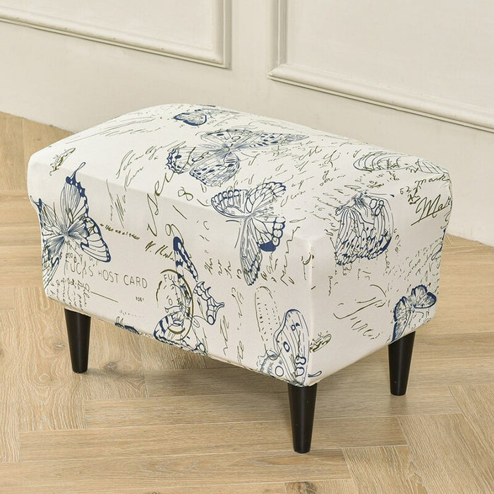 Stretch Footstool Cover For Living Room