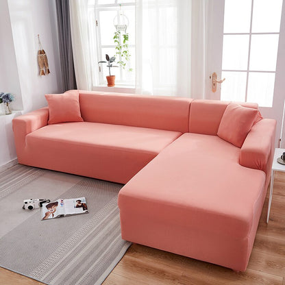 Plain Color Elastic Sofa Cover