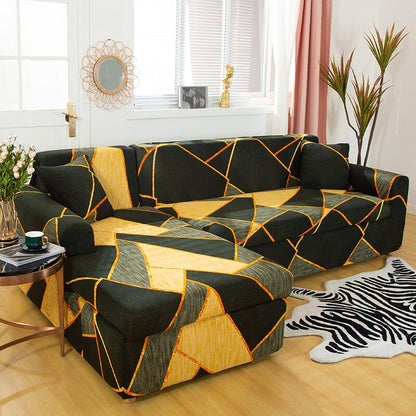 Square Printed Covers For L-Shaped Corner Sofa