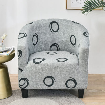 Printed Stretch Club Chair Slipcover Sofa Cover