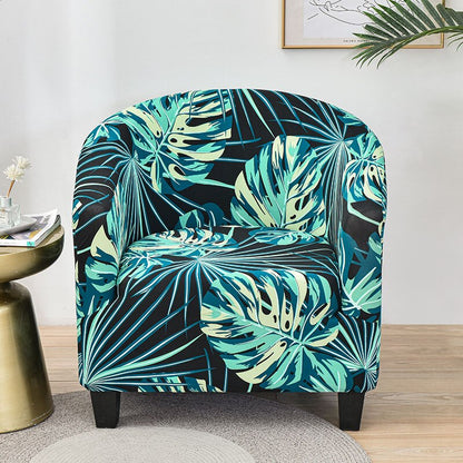 Printed Stretch Club Chair Slipcover Sofa Cover