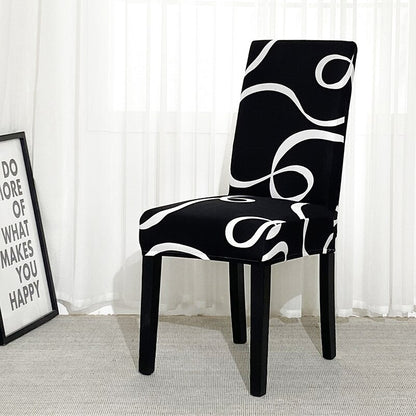 Printed Geometry Slipcover For Chair