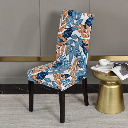 Printed Pattern Chair Cover For Dining Room