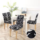 Geometry Printed Stretch Chair Cover For Dining Room