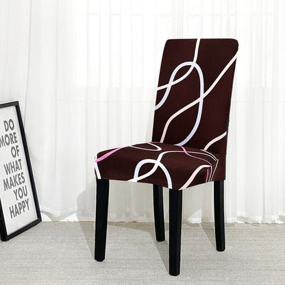 Printed Geometry Slipcover For Chair