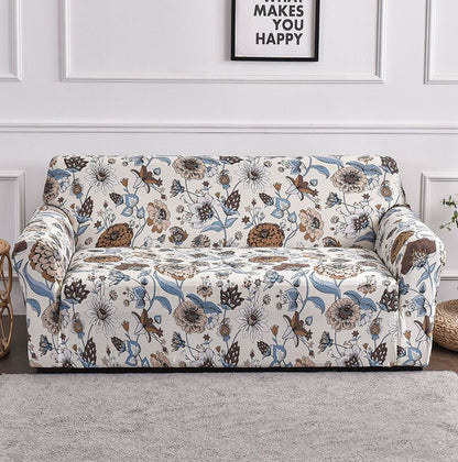 Stretch Elastic Floral Printed Sofa Covers For Living Room