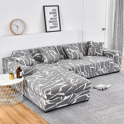 Elastic Plaid Sofa Corner Covers For Living Room