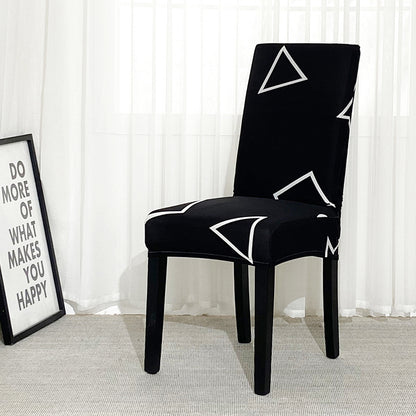 Printed Geometry Slipcover For Chair