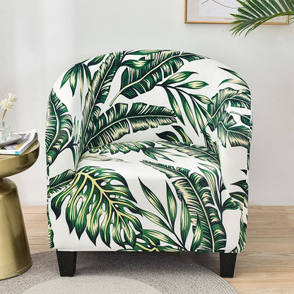 Printed Stretch Club Chair Slipcover Sofa Cover