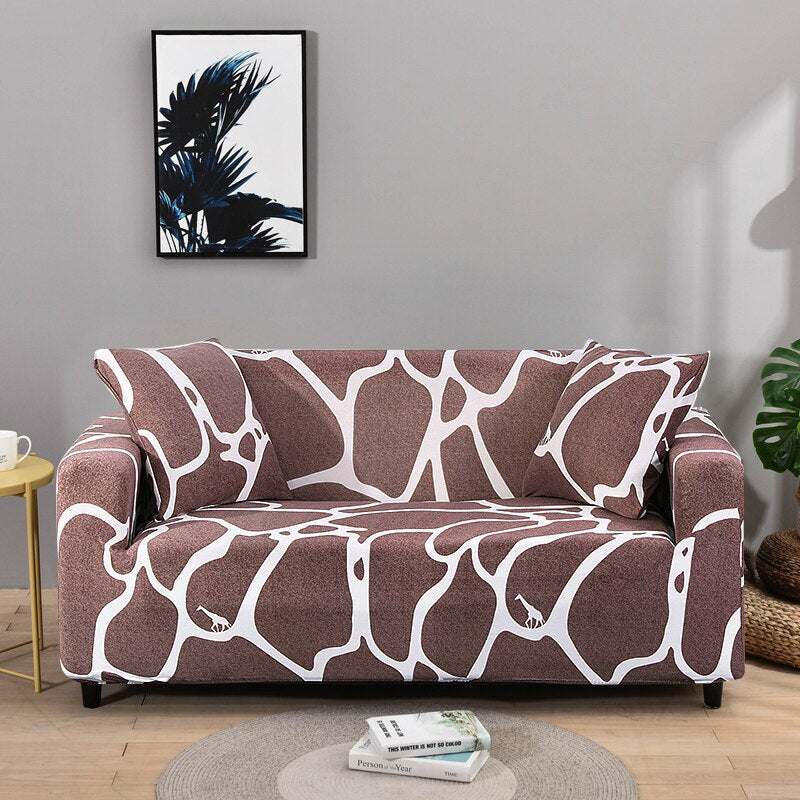 Anti-dust Elastic Geometric Sofa Covers