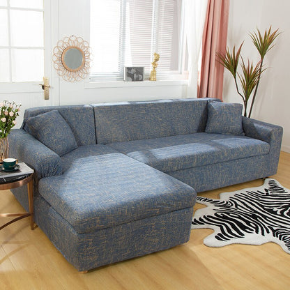 Square Printed Covers For L-Shaped Corner Sofa