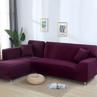 Plain Color Elastic Sofa Cover