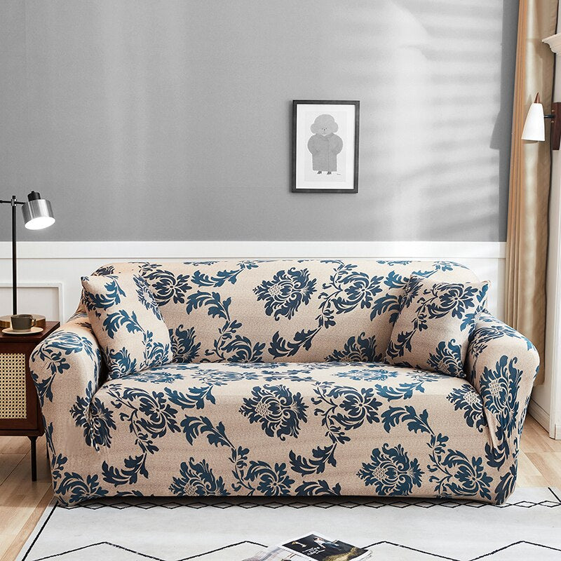 Stretch Elastic Floral Printed Sofa Covers For Living Room