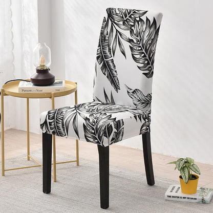 Printed Pattern Chair Cover For Dining Room