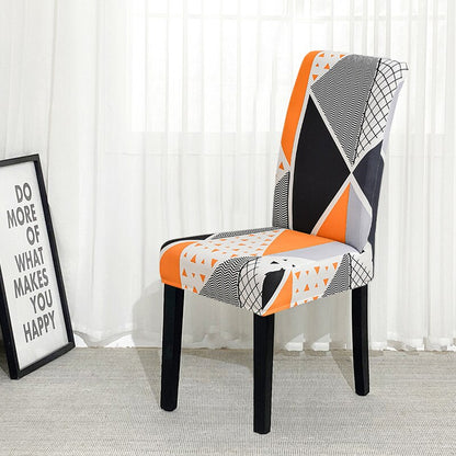 Printed Geometry Slipcover For Chair