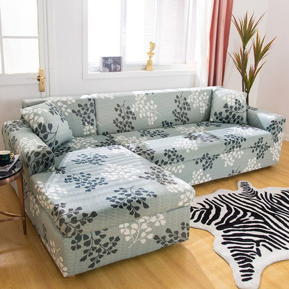 Square Printed Covers For L-Shaped Corner Sofa