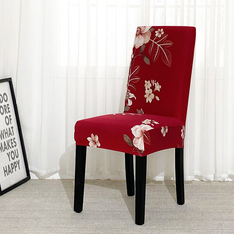 Stain Resistant Geometry Printed Dining Chair Cover