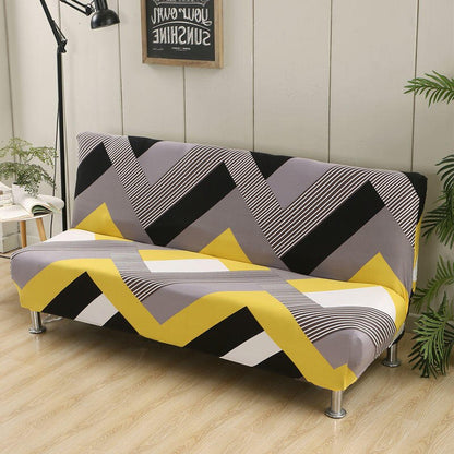 Big Elastic Armless Sofa Bed Cover