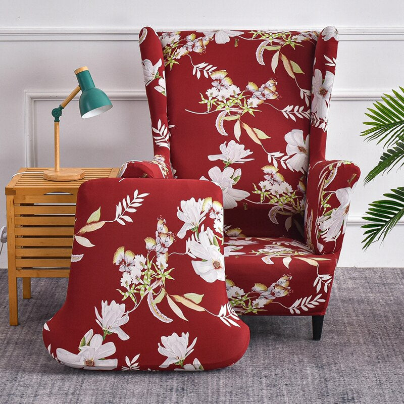 Christmas Armchair Slipcover 2-Piece