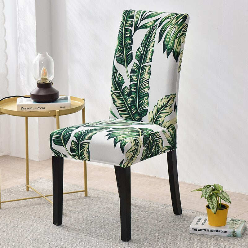 Printed Pattern Chair Cover For Dining Room