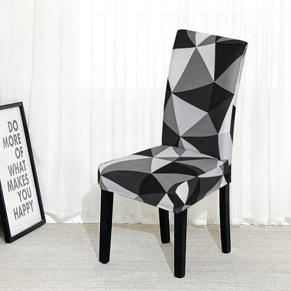 Printed Geometry Slipcover For Chair