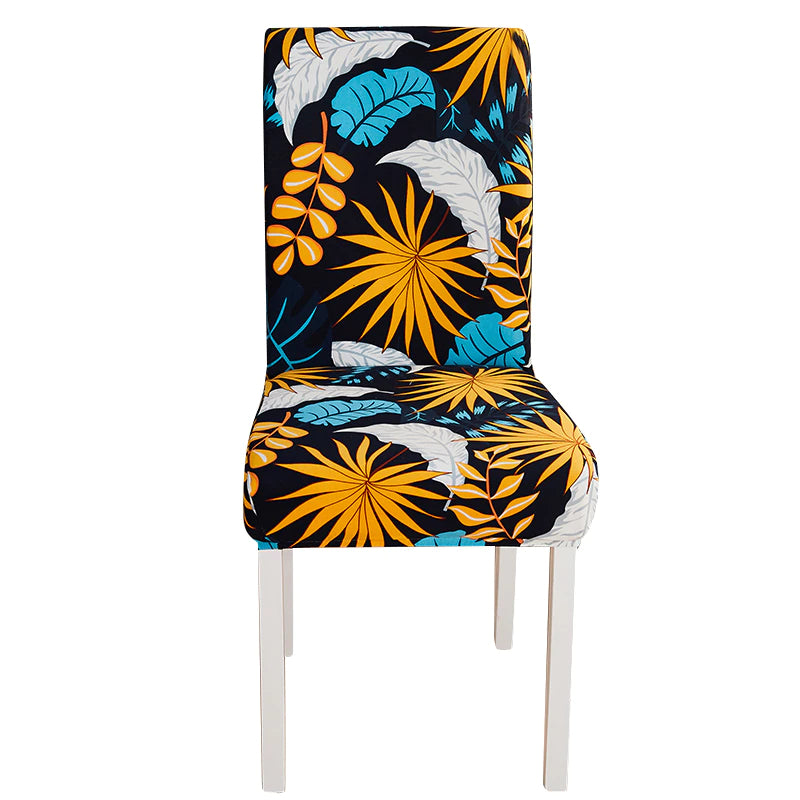 Floral Polyester Slipcover For Chair