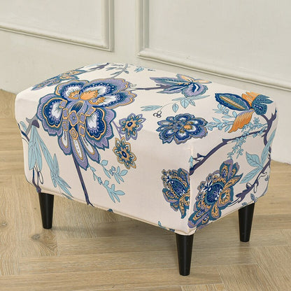 Stretch Footstool Cover For Living Room