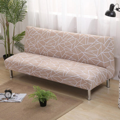 Big Elastic Armless Sofa Bed Cover