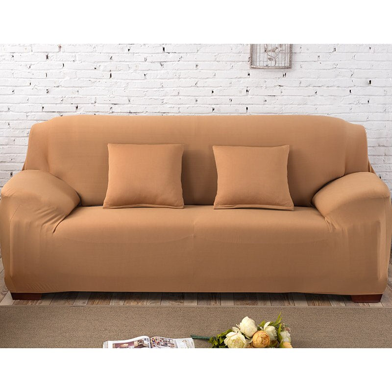 Elastic Plain Solid Sofa Cover