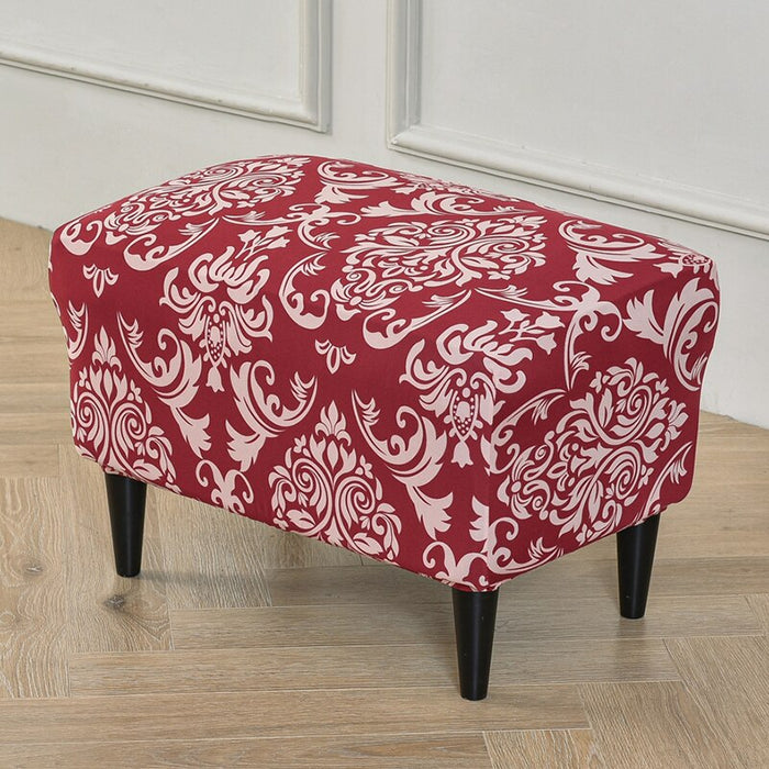 Stretch Footstool Cover For Living Room