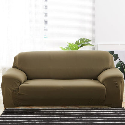 Elastic Plain Solid Sofa Cover