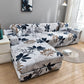 Printed L-shape Elastic Sofa Covers