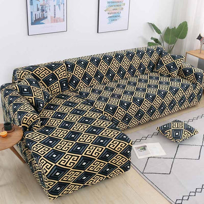 Elastic Plaid Sofa Corner Covers For Living Room