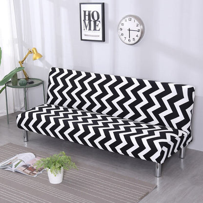 Big Elastic Armless Sofa Bed Cover