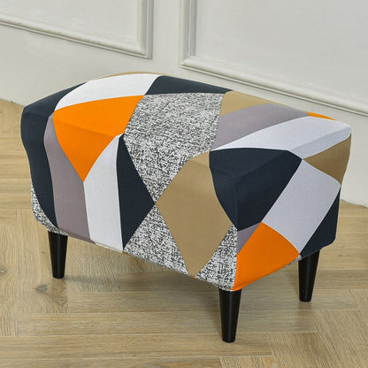 Stretch Footstool Cover For Living Room