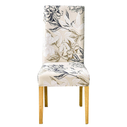 Floral Polyester Slipcover For Chair