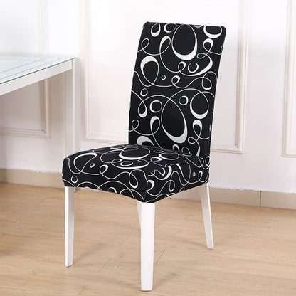 Printed Pattern Chair Cover For Dining Room