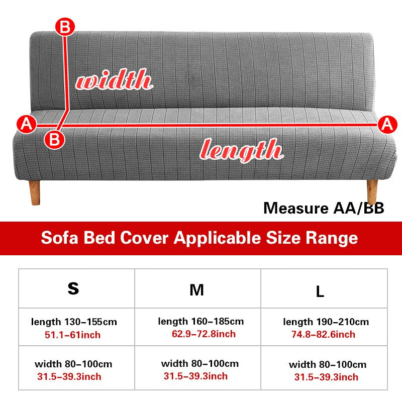 Stretch Folding Armless Sofa Cover