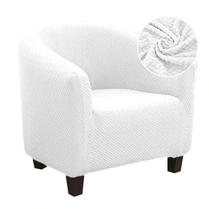 Knitted Jacquard Fabric Chair Slipcover