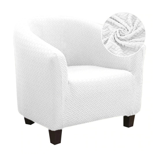 Knitted Jacquard Fabric Chair Slipcover