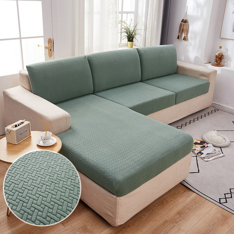 L Shaped Sofa Stretch Thick Jacquard Sofa Cover