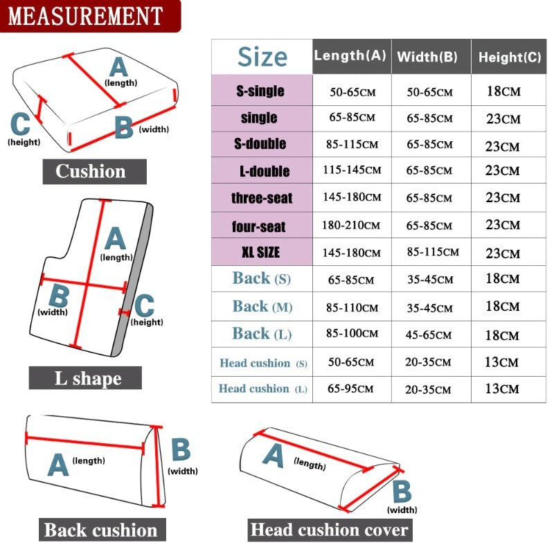 Sofa Seat Cushion Cover