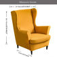 Solid Color Wing Chair Cover